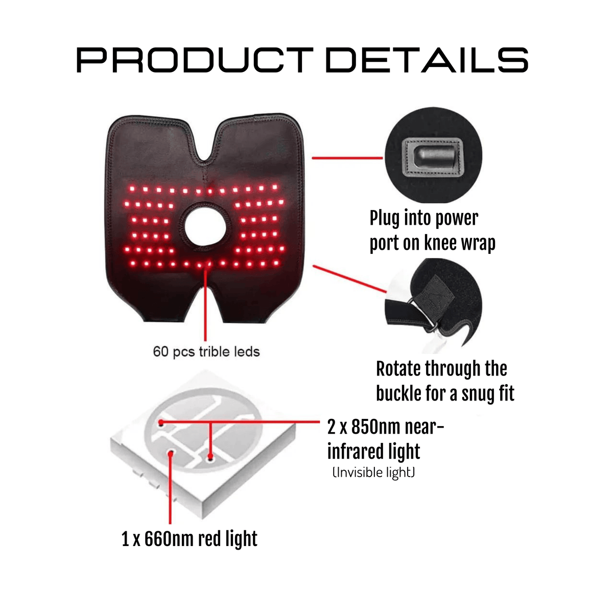Red Light Therapy Knee Wrap