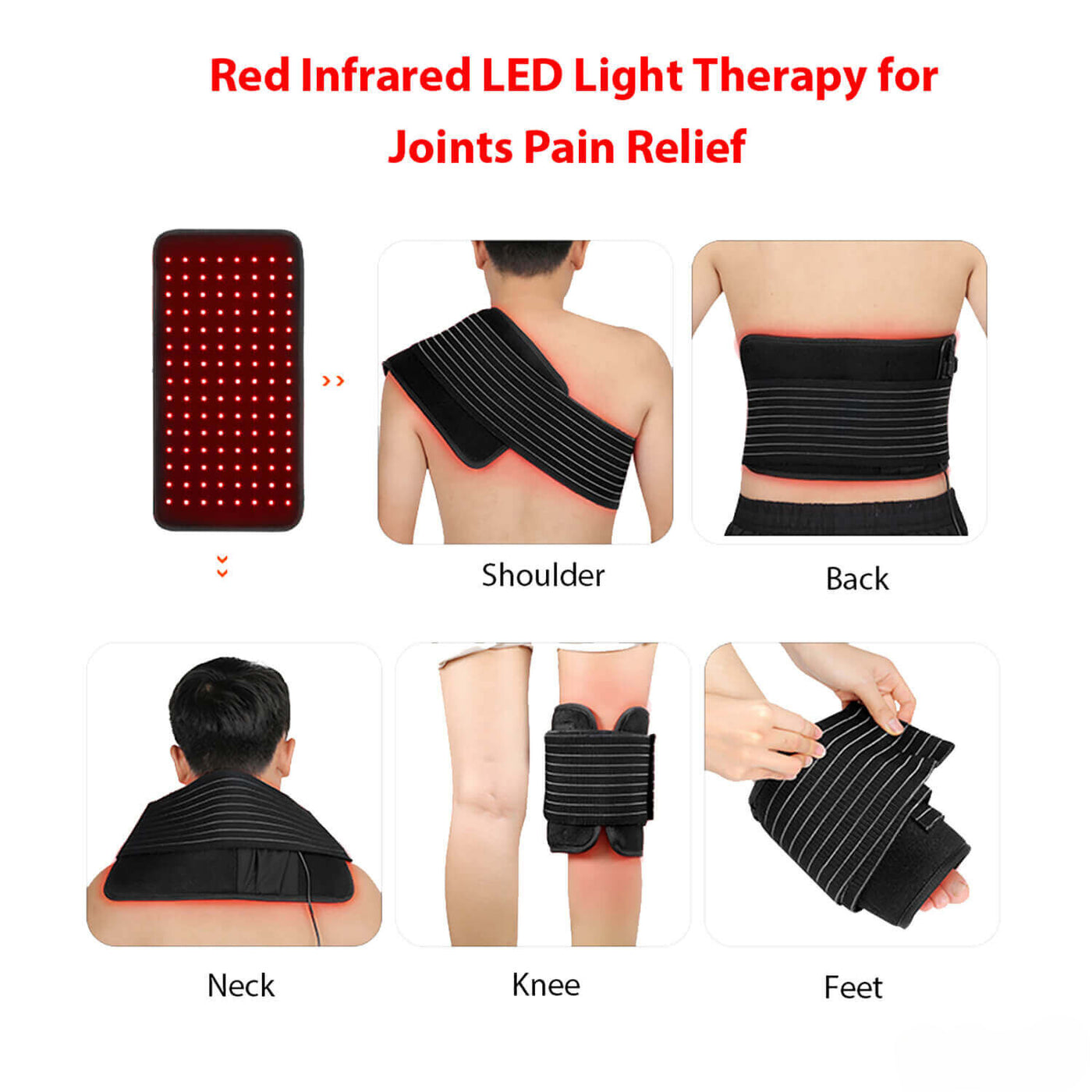 3 in 1 Infrared Light Therapy Device 470nm 660nm 850nm