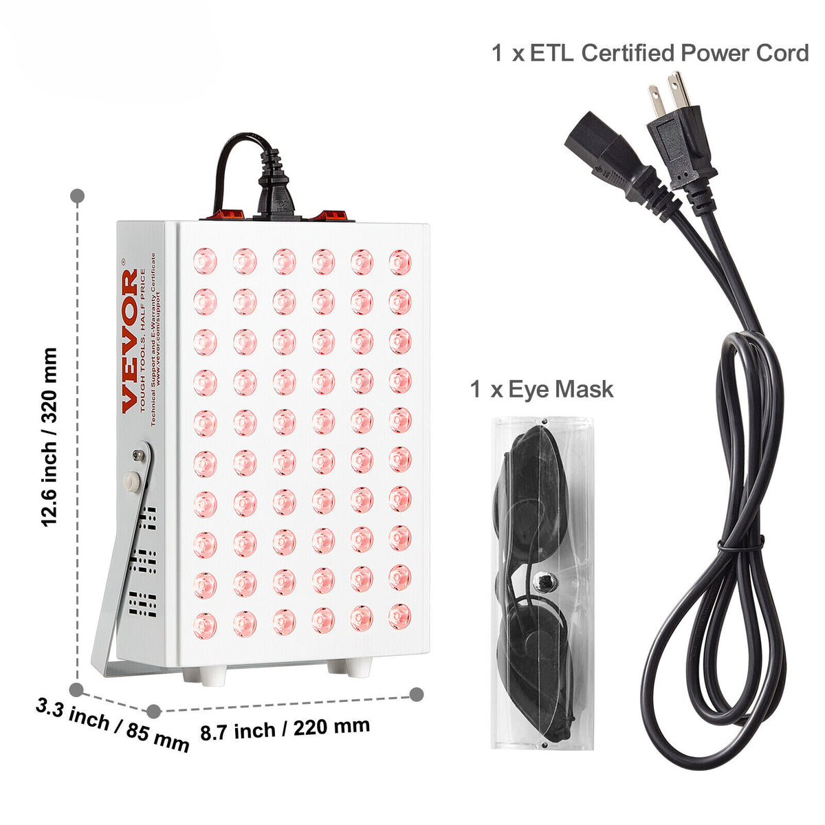 Compact Red Light Panel 60 LED