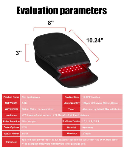 Red Light Therapy Glove