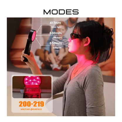 Blue + Red Light Therapy Wand