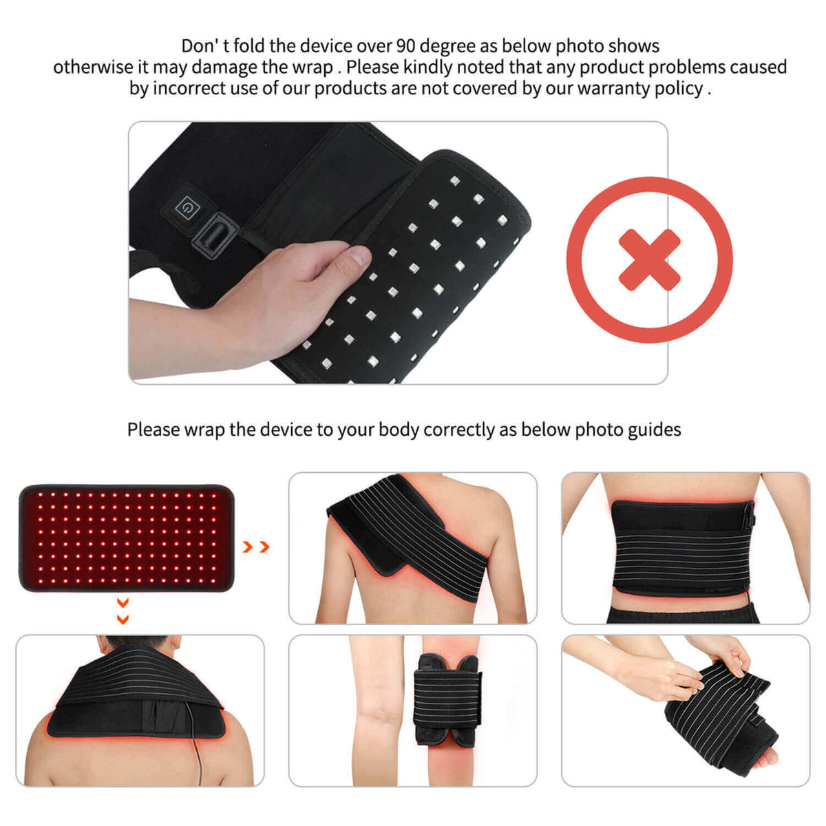 3-in-1 Blue + Red + NIR Light Therapy Pad